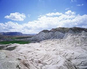 Anatolia Travel Destination Prints: Rocks and green fields in distance