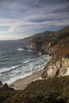 Rocky shoreline south of Carmel, California, United States of America, North America Rocky shoreline south of Carmel, California, United States of America, North America