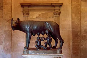 Prints of Romulus and Remus sculpture, Capitoline Museum, Rome, Lazio, Italy, Europe Lazio Prints: Romulus and Remus Print, Capitoline Museum Sculpture
