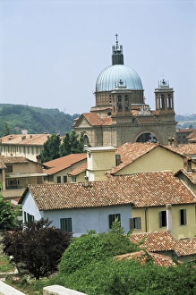 Piedmont Europe Travel Prints: Rooftops and cathedral
