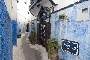 Route in the Kasbah, Rabat, Morocco, North Africa, Africa Route in the Kasbah, Rabat, Morocco, North Africa, Africa
