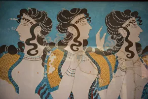 The ruins of Knossos, the largest Bronze Age archaeological site, Minoan civilization The ruins of Knossos, the largest Bronze Age archaeological site, Minoan civilization