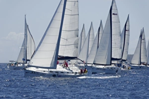 Sailboat regattas. British Virgin Islands, West Indies, Caribbean, Central America Sailboat regattas. British Virgin Islands, West Indies, Caribbean, Central America