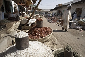 Salt and other food stuffs on sale in the Souq at Kassala Salt and other food stuffs on sale in the Souq at Kassala
