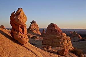 Arizona Sandstone Formations Prints: Sandstone formatios at first light