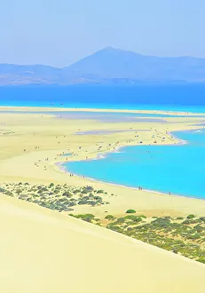 Sandy dunes at Sotovento beach, Jandia Peninsula, Fuerteventura, Canary Islands Sandy dunes at Sotovento beach, Jandia Peninsula, Fuerteventura, Canary Islands