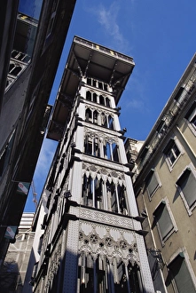 Contemporary Portuguese Architecture Prints: Santa Justa elevator