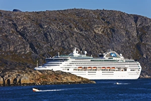 Sea Princess cruise ship, Port of Nanortalik, Island of Qoornoq, Province of Kitaa Sea Princess cruise ship, Port of Nanortalik, Island of Qoornoq, Province of Kitaa
