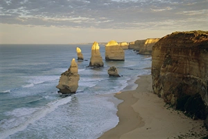 Sea stacks on the coast, The Twelve Apostles, Great Ocean Road, Victoria, Australia Sea stacks on the coast, The Twelve Apostles, Great Ocean Road, Victoria, Australia