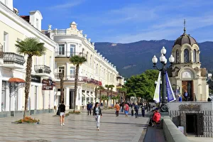 Prints of Seafront in Yalta, Crimea, Ukraine, Europe Ukraine Prints: Yalta Seafront Print, Crimea, Ukraine