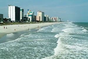 Prints of Seashore, Myrtle Beach, South Carolina, United States of America, North America Related Prints: Myrtle Beach Seashore Print