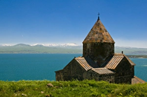 Prints of Sevanavank (Sevan Monastery) by Lake Sevan, Armenia, Caucasus, Central Asia, Asia Armenia Prints: Sevanavank Print: Lake Sevan, Armenia