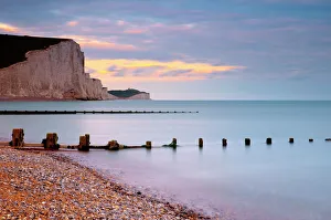 Seven Sisters Cliffs Print, Cuckmere Haven Beach