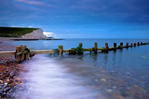 Seven Sisters Cliffs from Cuckmere Haven Beach, South Downs, East Sussex Seven Sisters Cliffs from Cuckmere Haven Beach, South Downs, East Sussex