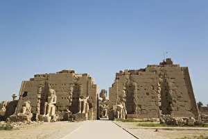 Prints of Seventh Pylon, Karnak Temple Complex, UNESCO World Heritage Site, Luxor, Thebes, Egypt, North Africa, Africa Images Dated 2020 May: Seventh Pylon Print, Luxor Temple Complex