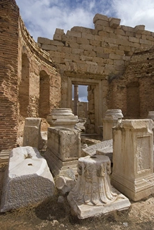 Severan Forum, Roman site of Leptis Magna, UNESCO World Heritage Site, Libya Severan Forum, Roman site of Leptis Magna, UNESCO World Heritage Site, Libya