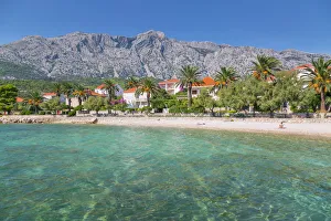 Prints of Shingle Beach, Orebic, Dalmatia, Croatia, Europe Croatia Prints: Shingle Beach Print, Orebic, Croatia