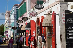 Shops lining the central Main Street, Charlotte Amalie, U.S. Virgin Islands Shops lining the central Main Street, Charlotte Amalie, U.S. Virgin Islands