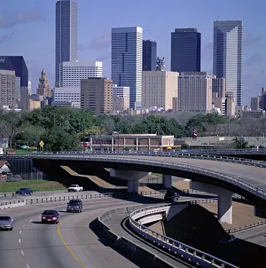 North America Travel Destinations Prints: Skyline of Houston