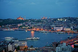 Skyline of Istanbul with a view over the Golden Horn and the Galata bridge Skyline of Istanbul with a view over the Golden Horn and the Galata bridge
