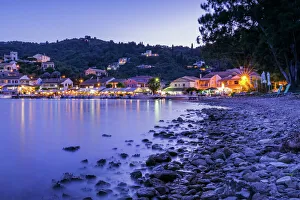The small town of Agios Stefanos on the northeast coast of the island of Corfu The small town of Agios Stefanos on the northeast coast of the island of Corfu