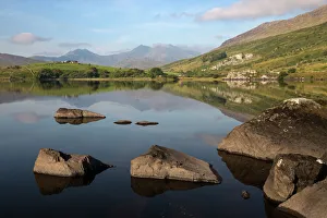 Snowdon and Llynnau Mymbyr, Capel Curig, Snowdonia National Park, Conwy, Wales, United Kingdom Snowdon and Llynnau Mymbyr, Capel Curig, Snowdonia National Park, Conwy, Wales, United Kingdom