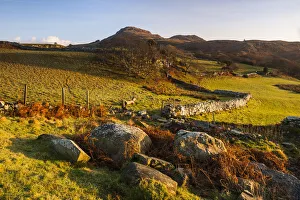 Snowdonia National Park landscape at sunrise, near Porthmadog, North Wales, Wales Snowdonia National Park landscape at sunrise, near Porthmadog, North Wales, Wales
