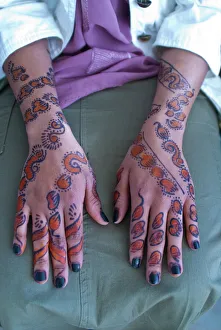 Somali womans hands covered in henna tattoos, Addis Ababa, Ethiopia, Africa Somali womans hands covered in henna tattoos, Addis Ababa, Ethiopia, Africa