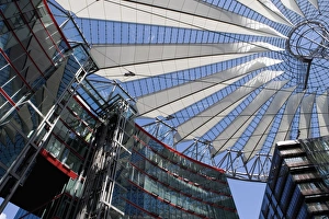 Berlin Tourist Attractions Map Prints: Sony Centre