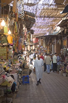 African City Life Prints: Souk, Marrakech