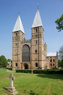 Prints of Southwell Minster, Southwell, Nottinghamshire, England, United Kingdom, Europe Nottinghamshire Prints: Southwell Minster Print: A Nottinghamshire Landmark