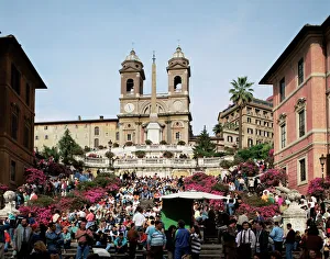 Rome Landmarks Prints: Spanish Steps