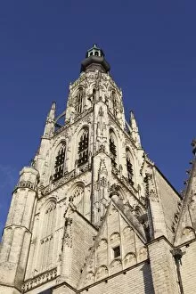 Noord Brabant Collection: Spire of the Late Gothic Grote Kerk (Onze Lieve Vrouwe Kerk) (Church of Our Lady) in Breda