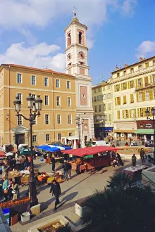 Square in the Old Town, Nice, Alpes Maritime, France Square in the Old Town, Nice, Alpes Maritime, France