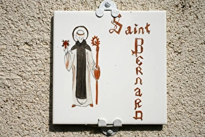 St. Bernard, Notre Dame de Fontgombault Abbey, Fontgombault, Indre, France, Europe St. Bernard, Notre Dame de Fontgombault Abbey, Fontgombault, Indre, France, Europe