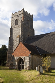 St. Botolph's Church at Iken, Suffolk Print