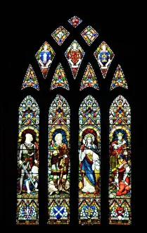 Stained glass windows, Dunfermline Abbey, Dunfermline, Fife, Scotland, United Kingdom Stained glass windows, Dunfermline Abbey, Dunfermline, Fife, Scotland, United Kingdom