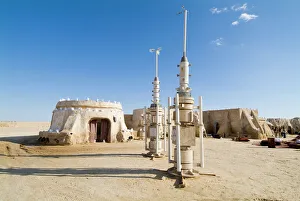 Prints of Star Wars set, Chott el Gharsa, Tunisia, North Africa, Africa Tunisia Prints: Star Wars Print, Chott el Gharsa Landscape