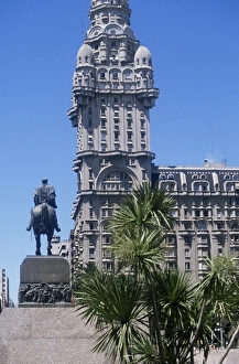 Prints of Statue of Artigas, Plaza Independecia, Montevideo, Uruguay, South America Uruguay Prints: Statue of Artigas Print, Plaza Independencia, Montevideo