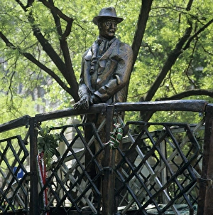 Statue of Imre Nagy, hero of the 1956 Revolution, Budapest Hungary, Europe Statue of Imre Nagy, hero of the 1956 Revolution, Budapest Hungary, Europe