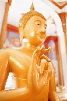 Images Dated 13th March 2011: Statue, Karon Beach, Buddhist Temple, Phuket Island, Phuket, Thailand, Southeast Asia, Asia