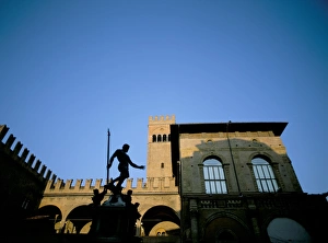 Piazza Maggiore Italy Prints: Statue of Neptune