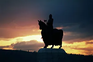 Scotland Travel Destination Prints: Statue of Robert Bruce