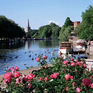 Prints of Stratford-upon-Avon, Warwickshire, England, United Kingdom, Europe Avon Prints: Stratford-upon-Avon Print
