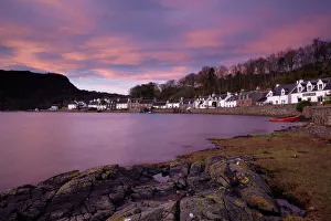 A stunning sky at dawn over the pictyresque village of Plockton, Ross-Shire, Scotland, United Kingdom, Europe A stunning sky at dawn over the pictyresque village of Plockton, Ross-Shire, Scotland, United Kingdom, Europe