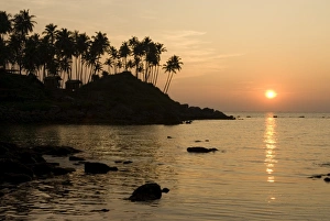 Sunset over Colomb Beach, Palolem, Goa, India, Asia Sunset over Colomb Beach, Palolem, Goa, India, Asia