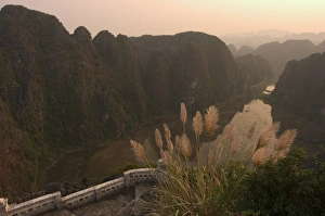 Vietnamese Landscape Photography Prints: Sunset, hill top view