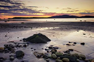 Sunset on Loch na Keal and Inch Kenneth island, Isle of Mull, Inner Hebrides Sunset on Loch na Keal and Inch Kenneth island, Isle of Mull, Inner Hebrides