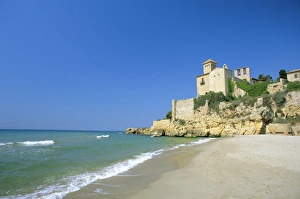 Mediterranean Coastline View Prints: Tamarit Castle