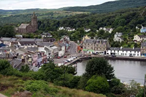 Prints of Tarbert centre, East Loch Tarbert, Argyll, Scotland, United Kingdom, Europe Argyll Prints: Tarbert Centre Print, East Loch Tarbert, Argyll, Scotland